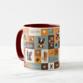Niedliche Bulldog-Kaffee-Liebe Tasse (Vorderseite Links)