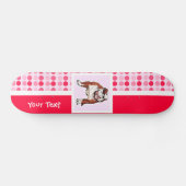 Niedliche Bulldogge Skateboard (Horizontal)