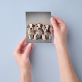 Niedliche Bulldoggen Welpen | Dog Lovers Gift Flyer (Gruppe)
