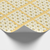 Niedliche Bumble Bee Boy Girl Babydusche Geschenkpapier (Ecke)