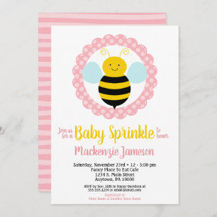 Niedliche Bumble Bee Girls Baby Sprinkle Einladung