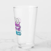 Niedliche Bunco Game Night Pink Blue Diät Glas (Links)