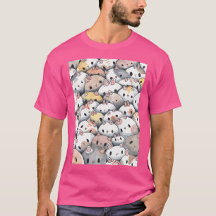 Niedliche Bunne und Katzen T-Shirt