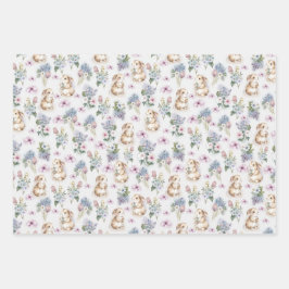 NIEDLICHE BUNNIEN OSTERN GESCHENKPAPIER SET