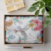 Niedliche Bunnies & Eichhörnchen Weihnachtszittel Seidenpapier (Geschenk)