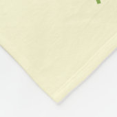 Niedliche Bunnies mit Frühlingsmessen und Schmette Fleecedecke (Ecke)