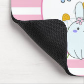 Niedliche Bunnies mit Frühlingsmessen und Schmette Mousepad (Ecke)