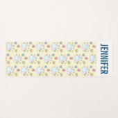 Niedliche Bunnies mit Frühlingsmessen und Schmette Yogamatte (Vorderseite (Horizontal))