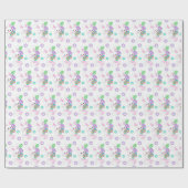 Niedliche Bunnies und Ostereier | Osterfest Geschenkpapier (Flach)