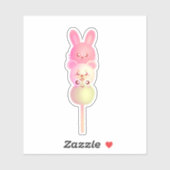 Niedliche Bunny-, Bär- und Frosch-Dango Aufkleber (Blatt)