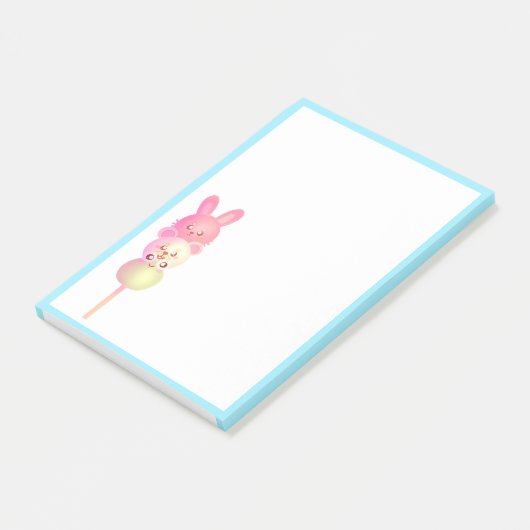 Niedliche Bunny-, Bär- und Frosch-Dango Post-it Klebezettel (angewinkelt)