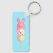Niedliche Bunny-, Bär- und Frosch-Dango Schlüsselanhänger (Rückseite)