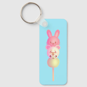 Niedliche Bunny-, Bär- und Frosch-Dango Schlüsselanhänger