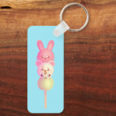 Niedliche Bunny-, Bär- und Frosch-Dango Schlüsselanhänger (Rückseite)