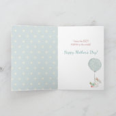 Niedliche Bunny Best Mama Mother Day Card Karte (Innenseite)