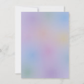 Niedliche Bunny & Blume Baby Christening Taufe Einladung (Rückseite)