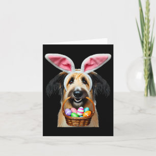 Niedliche Bunny Ears Berger Picard Dog Ostereier J Karte