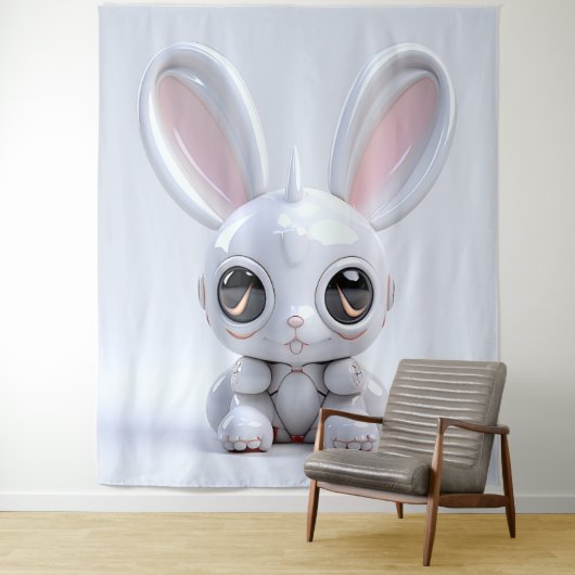 Niedliche Bunny Ears Tapestry Wandteppich (Beispiel)