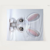 Niedliche Bunny Ears Tapestry Wandteppich (Vorderseite (Horizontal))