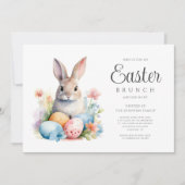 Niedliche Bunny Egg Hunt & Osterbrunch Einladung (Vorderseite)