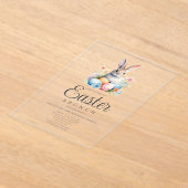 Niedliche Bunny Egg Jour und Osterbrunch Acryleinladungen (Ablage )