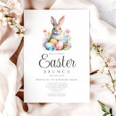 Niedliche Bunny Egg Jour und Osterbrunch Einladung