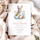 Niedliche Bunny Egg Jour und Osterbrunch Einladung