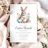 Niedliche Bunny Egg Jour und Osterbrunch Einladung