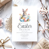 Niedliche Bunny Egg Jour und Osterbrunch Einladung