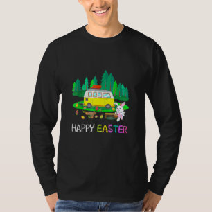 Niedliche Bunny Eggs Osterfest Camping Happy Oster T-Shirt