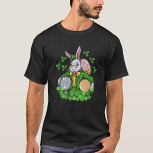 Niedliche Bunny Face Gefärbte Krawatte Brillen Ost T-Shirt