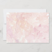 Niedliche Bunny Floral Baby Girl Geburtserklärung Ankündigung (Rückseite)