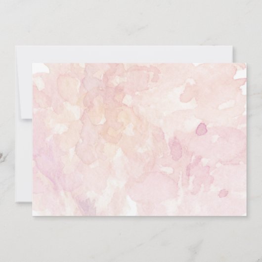 Niedliche Bunny Floral Baby Girl Geburtserklärung Ankündigung (Rückseite)