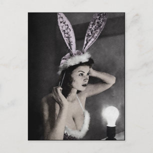 Niedliche Bunny Girl Postcard Postkarte