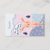 Niedliche Bunny Monthly Book Count Loyalty Card Treuekarte (Vorderseite)