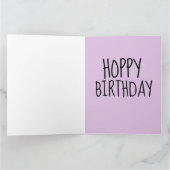 NIEDLICHE BUNNY RABBIT Oversifizierte BIRTHDAY-KAR Karte (Innenseite)