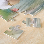 Niedliche Bunny Rabbit Pastel Wasserfarbe Frühling Puzzle (Seite)