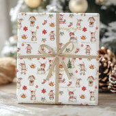 Niedliche Bunny Rabbits Winter Wonderland Personal Geschenkpapier