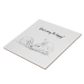 Niedliche Bunny Rabbits zeichnend|Seien Sie unbeso Fliese (Seite)