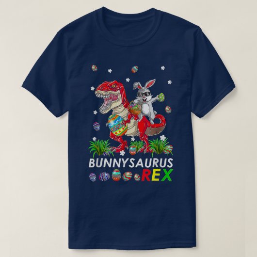 Niedliche Bunny saurus Rex T Rex Dino Dabbing Rabb T-Shirt (Design vorne)