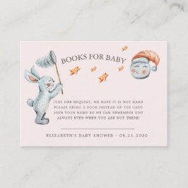 Niedliche Bunny Stars Rainbow Diaper Raffel Begleitkarte