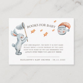 Niedliche Bunny Stars Rainbow Diaper Raffel Begleitkarte