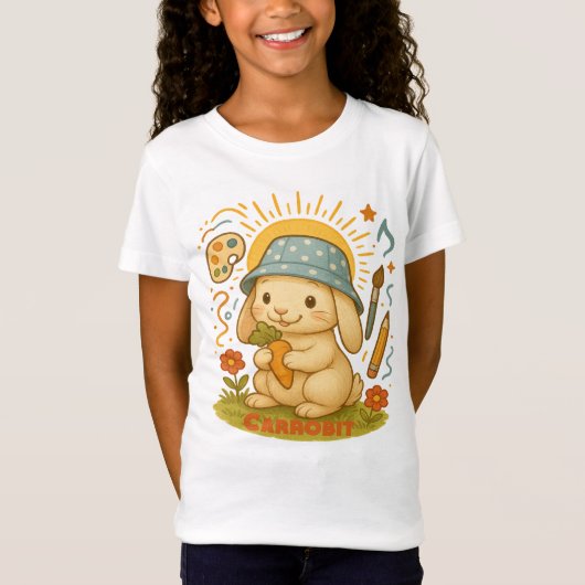 Niedliche Bunny Summer T - Shirt (Vorderseite)