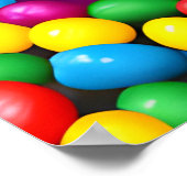 Niedliche Bunny und Jellybeans Poster (Ecke)