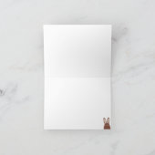 Niedliche Bunny und Ostereier Urlaub Danke (Innenseite)