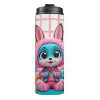 Niedliche Bunny Water Flasche - Adable Blue Rabbit