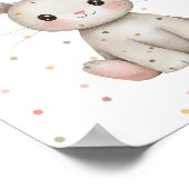 Niedliche Bunny Woodland Baby Animals Kinderzimmer Poster (Ecke)