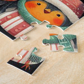 Niedliche bunt gekleidete Pinguine Puzzle (Seite)