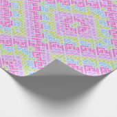 Niedliche bunt gürtelförmige Graffiti-Muster li Geschenkpapier (Ecke)