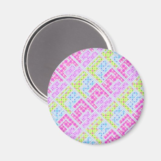 Niedliche bunt gürtelförmige Graffiti-Muster li Magnet (Vorderseite/Rückseite)